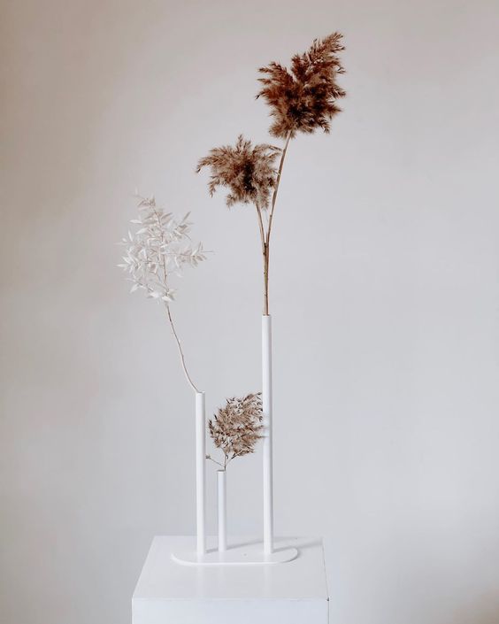 Modernist three tier budvase Muse Decor Hire.jpg